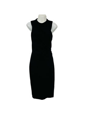 Mango Little Black Midi Dress Size 4 Sleeveless cocktail Party Minimalist